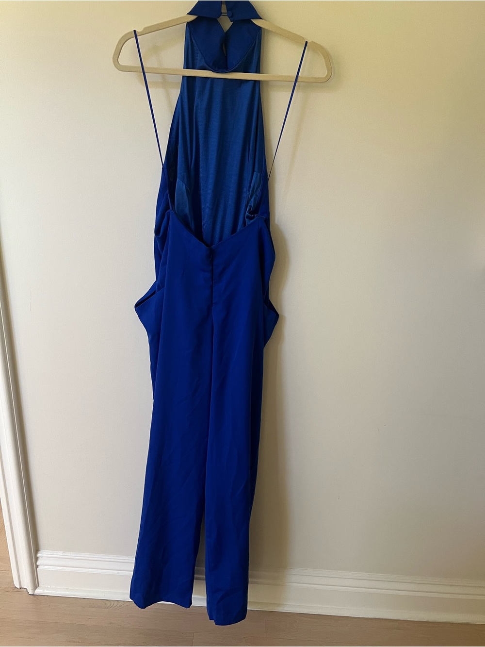 Caribbean Queen Cobalt Halter Jumpsuit - Picture 3 of 4